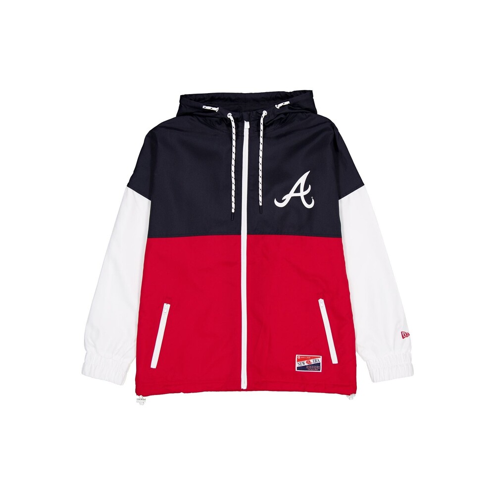 New Era Atlanta Braves Throwback Windbreaker - Size 3XL